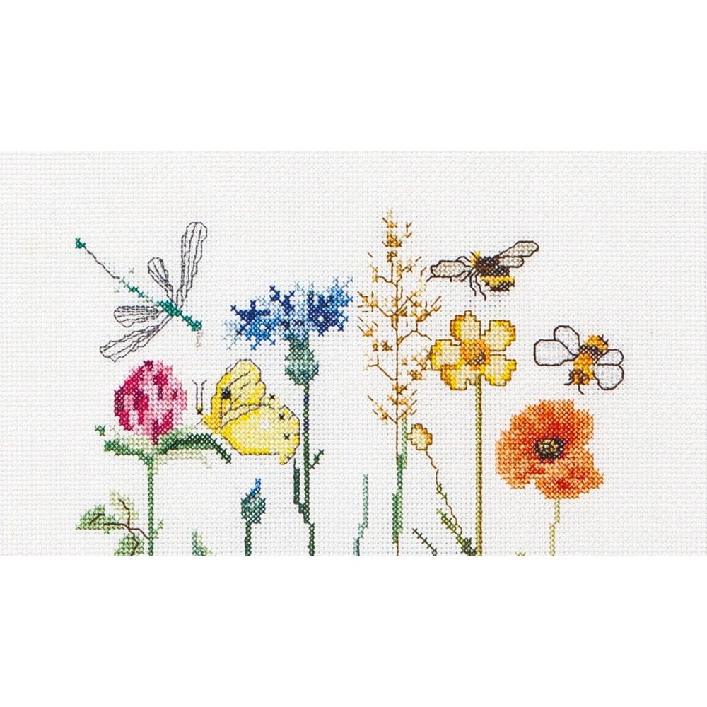 Thea Gouverneur 577   kit point de croix compté  Fleurs sauvage  2
