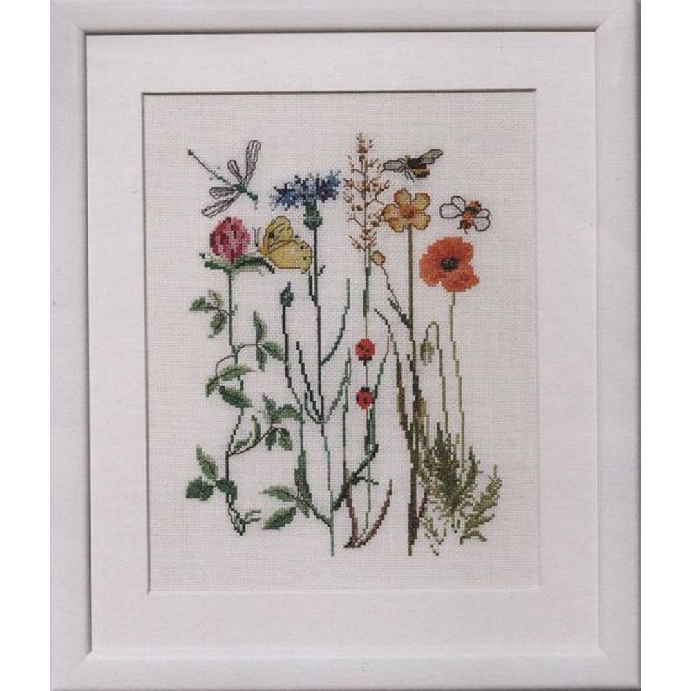 Thea Gouverneur 577   kit point de croix compté  Fleurs sauvage  1