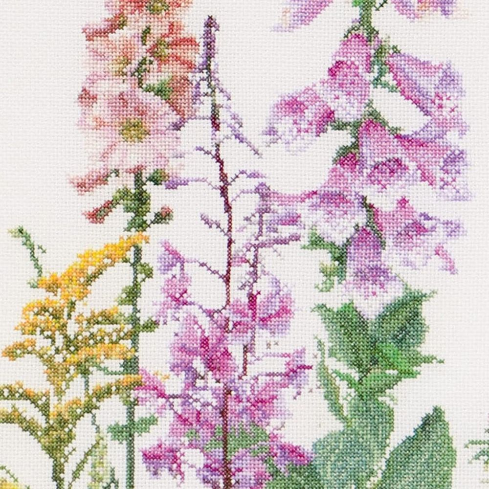 Thea Gouverneur 554  kit point de croix  Fleurs sauvage  1