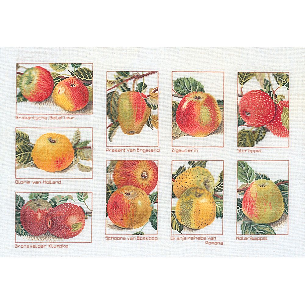 Thea Gouverneur 2082  kit point de croix compté  variété de pommes