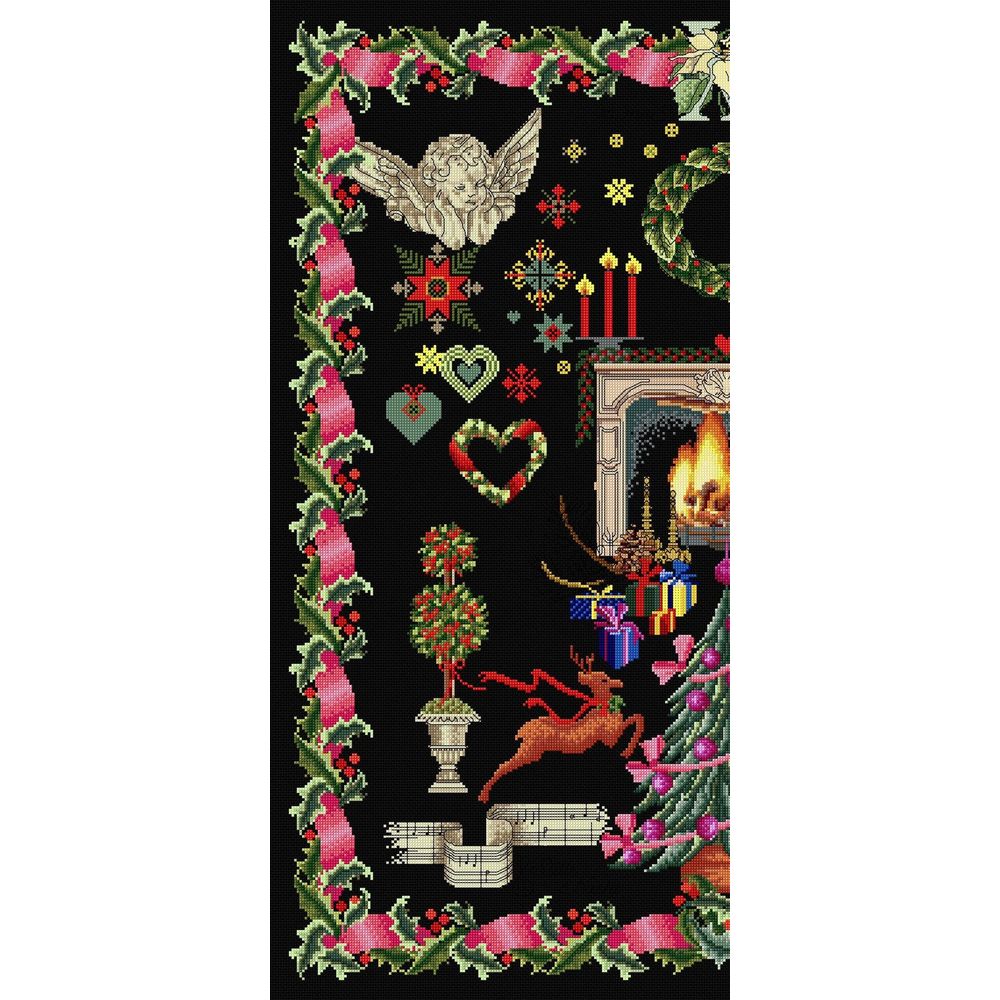 Thea Gouverneur 2077-05  kit point de croix compté  Sampler Christmas Design  2