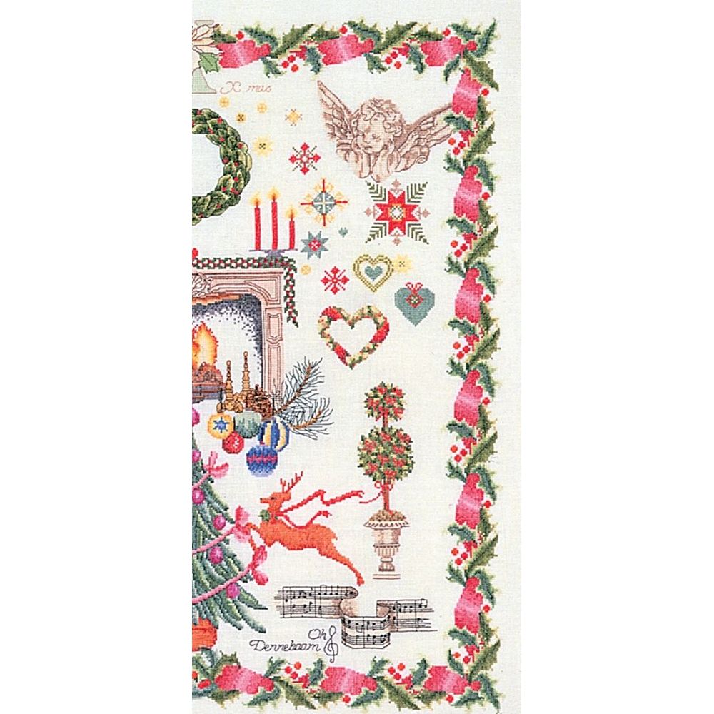Thea Gouverneur 2077  kit point de croix compté  Sampler Christmas Design  2