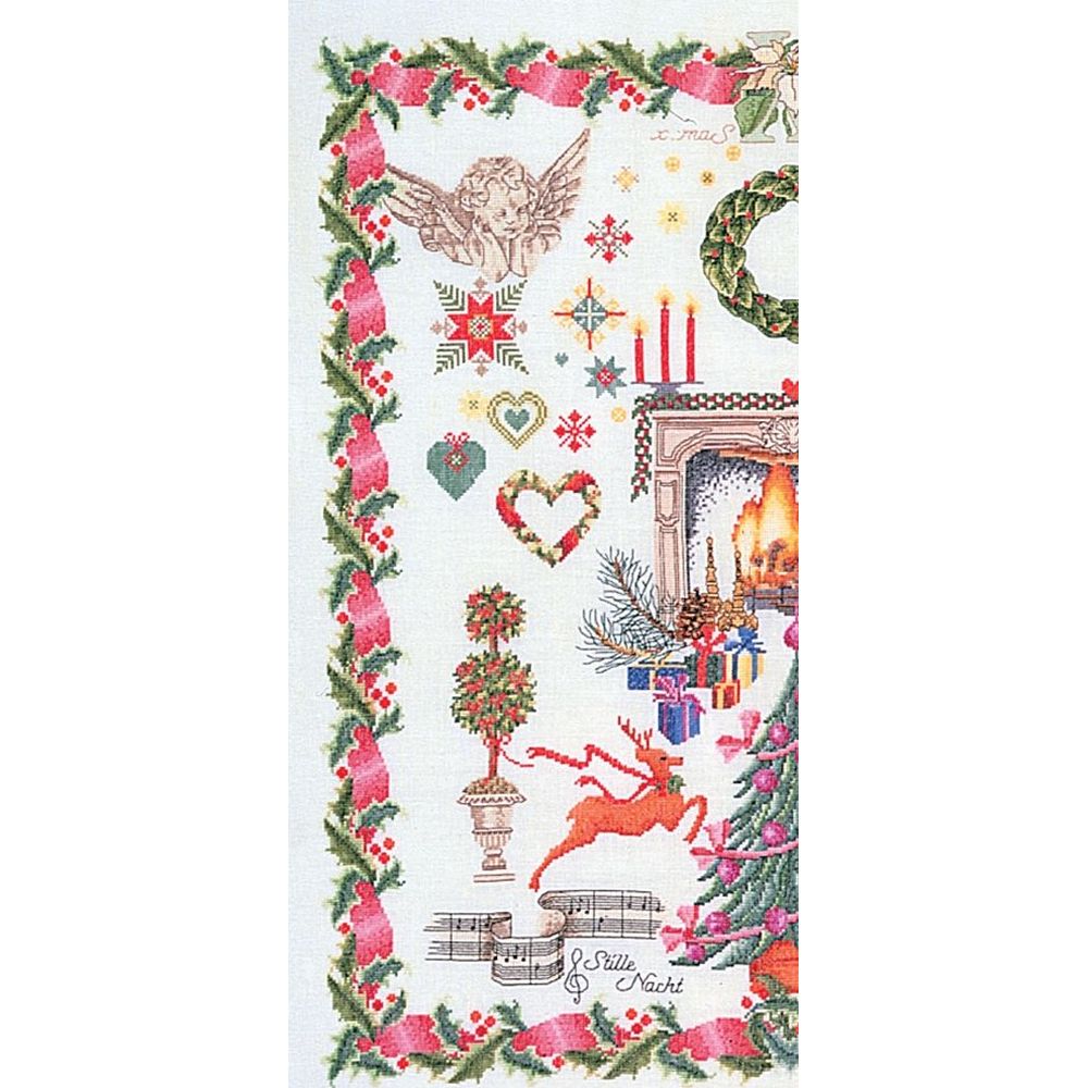 Thea Gouverneur 2077  kit point de croix compté  Sampler Christmas Design  1