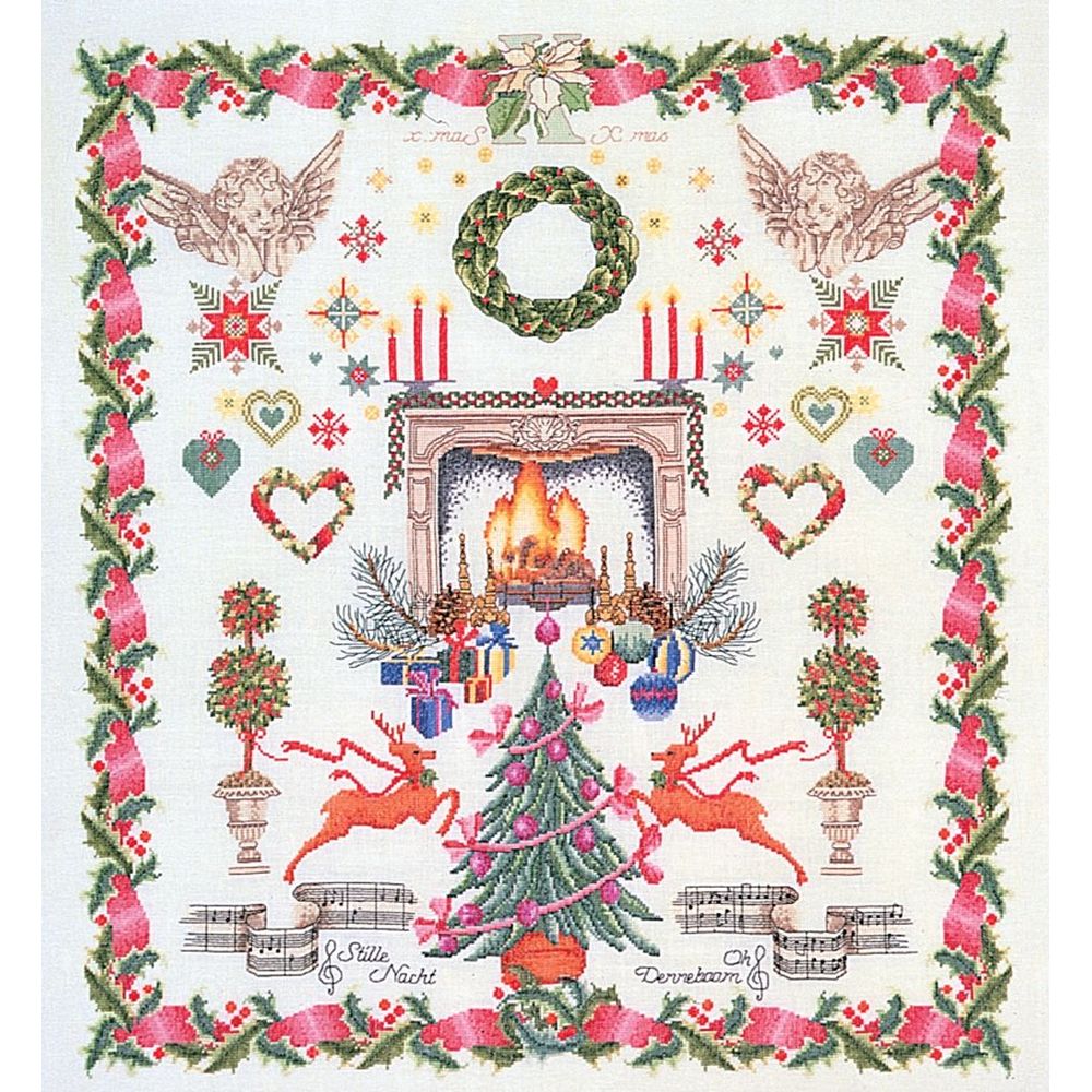 Thea Gouverneur 2077  kit point de croix compté  Sampler Christmas Design