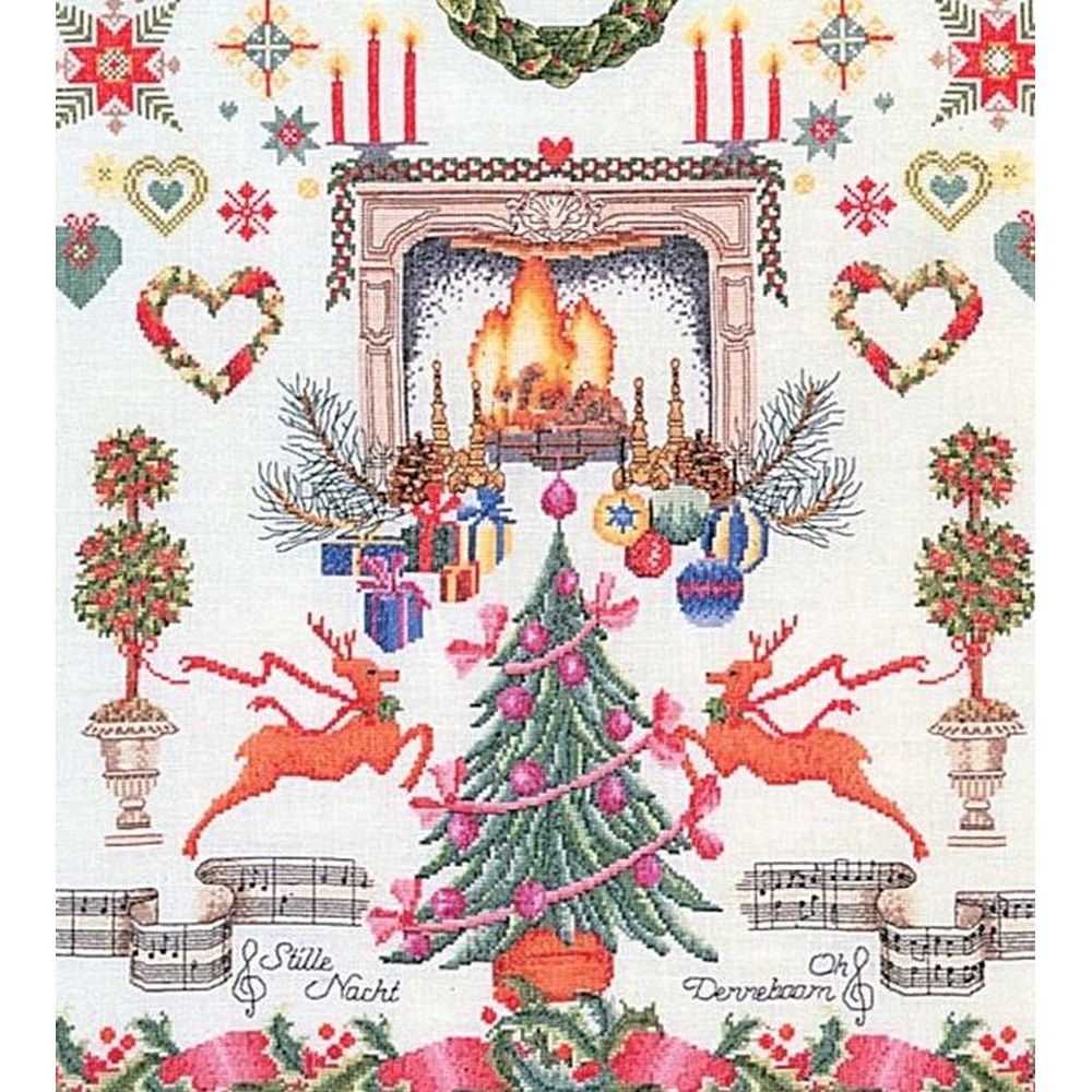 Thea Gouverneur 2077  kit point de croix compté  Sampler Christmas Design  3
