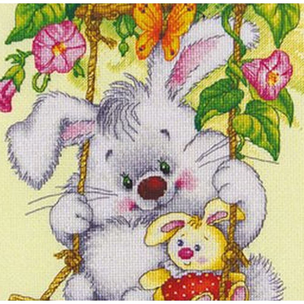 LanSvit D007  kit point de croix compté  Sunny Bunny  2