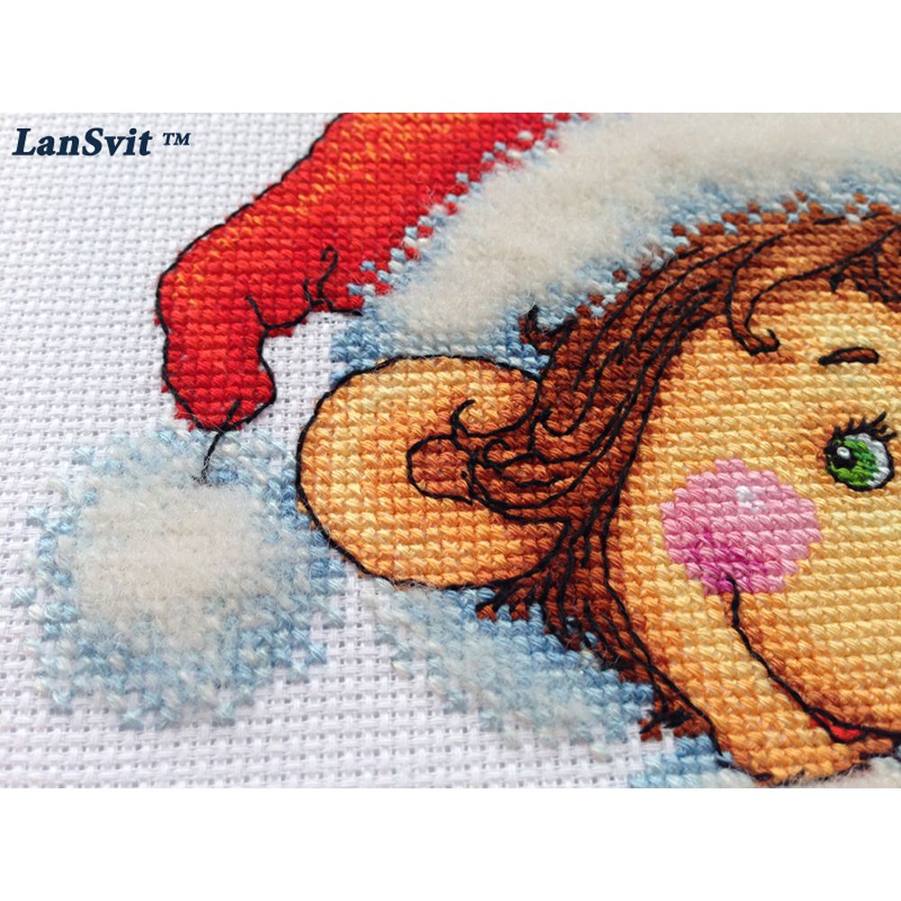 LanSvit D053  kit point de croix compté  Beauté de Noël  6