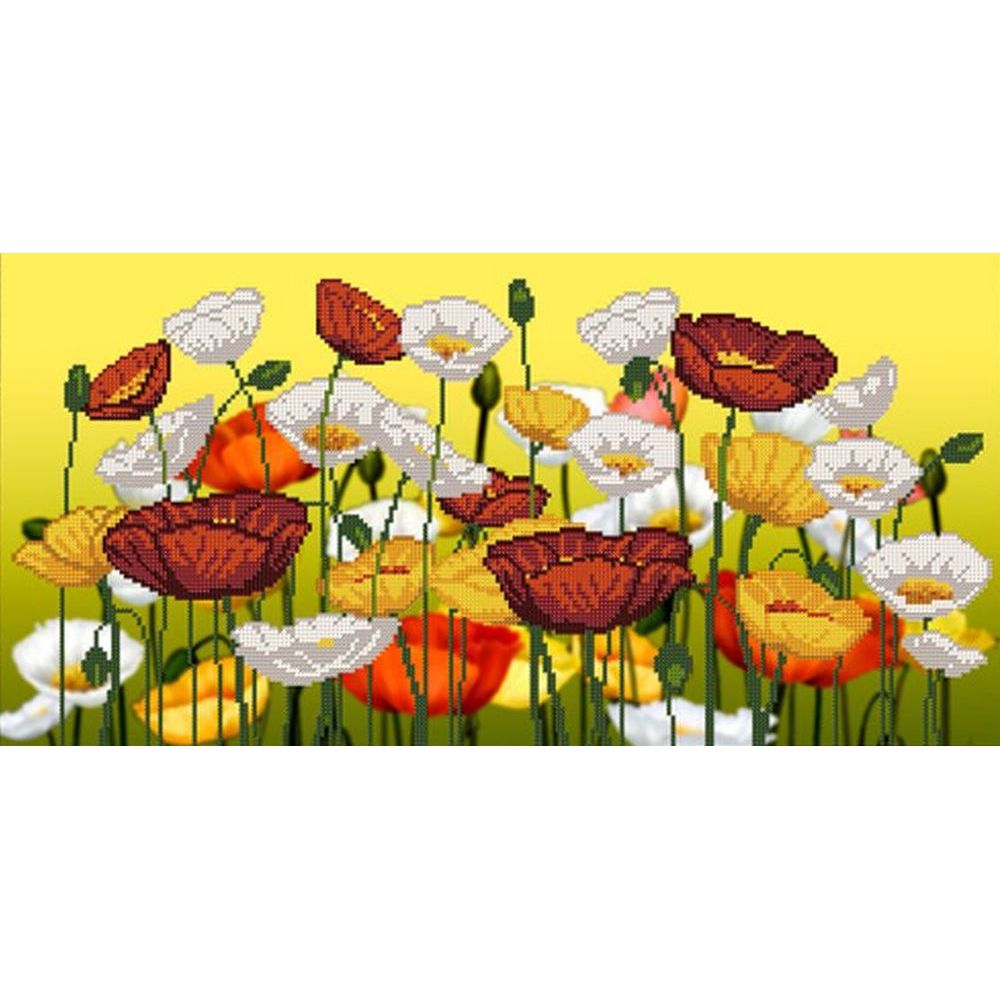 Nova sloboda HC3046  Kit de Broderie perles  Coquelicots
