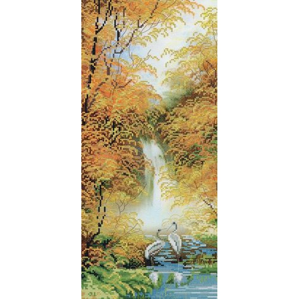 Nova Sloboda HHK6055  kit point croix avec perles  Cascade  2