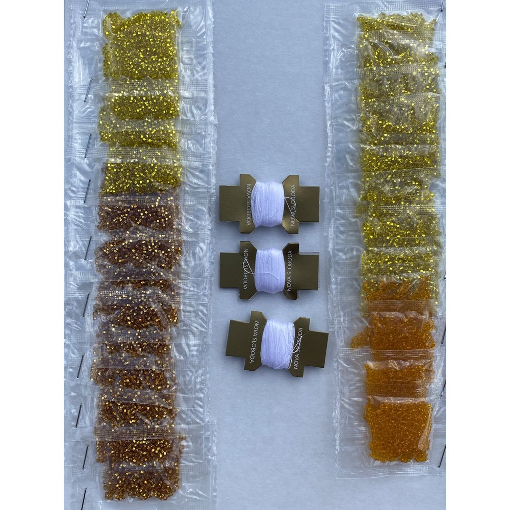 Nova Sloboda HHK6055  kit point croix avec perles  Cascade  3