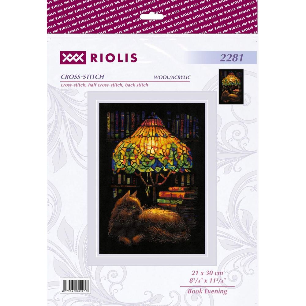 Riolis 2281  kit point de croix  Soirée livre  2