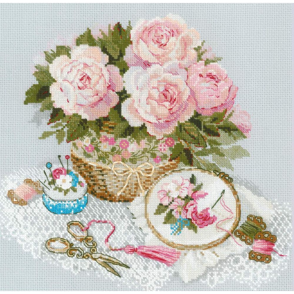 Kit Point De Croix, Point Compté RIOLIS 2139 Hortensias