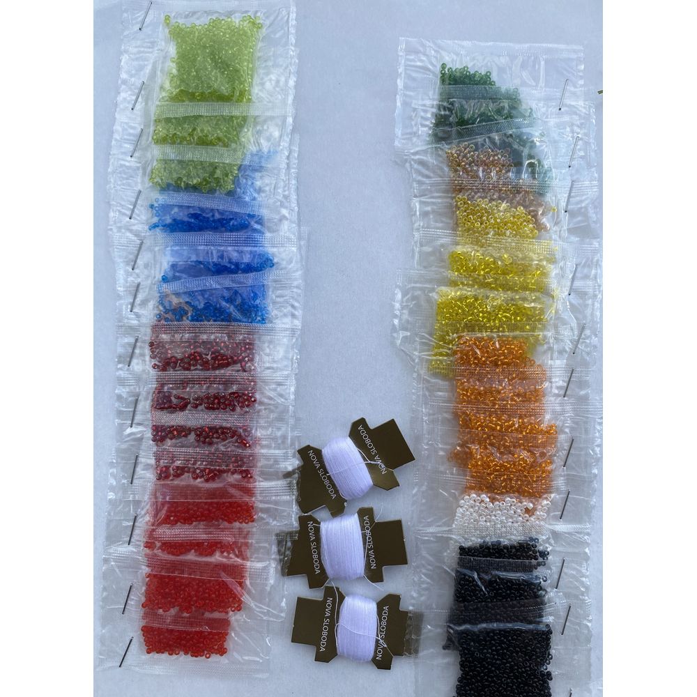 Nova Sloboda DK3016  kit de broderie Perles  Papillons  4
