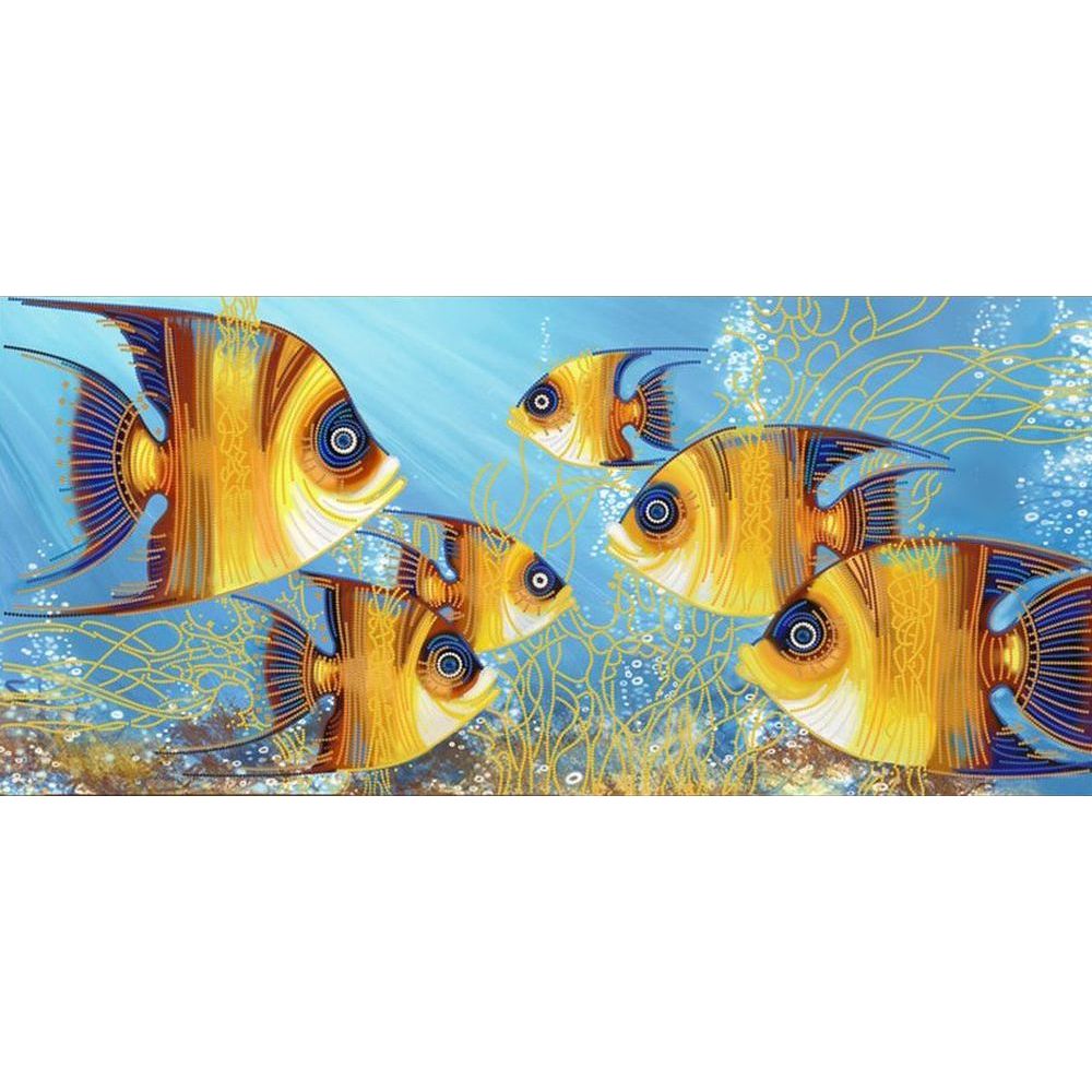 Nova Sloboda DK6017  kit de broderie avec perles  Poissons