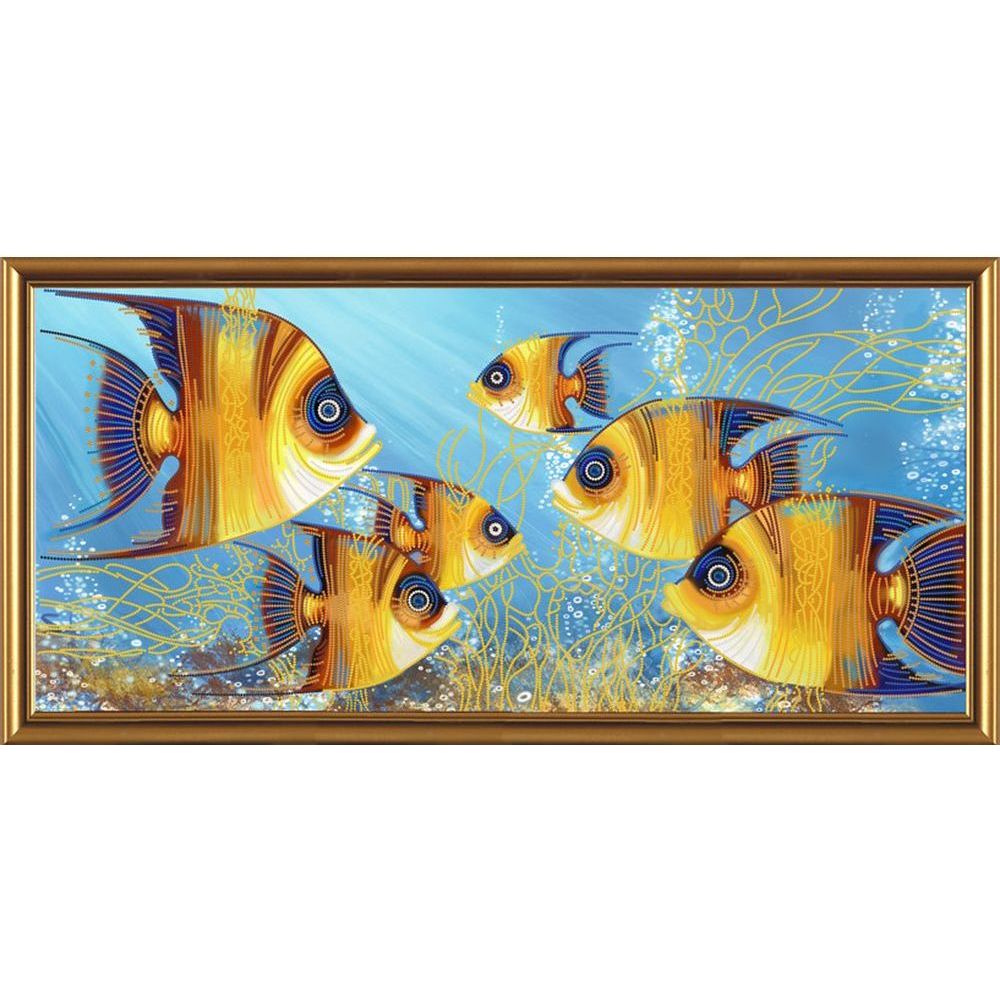 Nova Sloboda DK6017  kit de broderie avec perles  Poissons 1