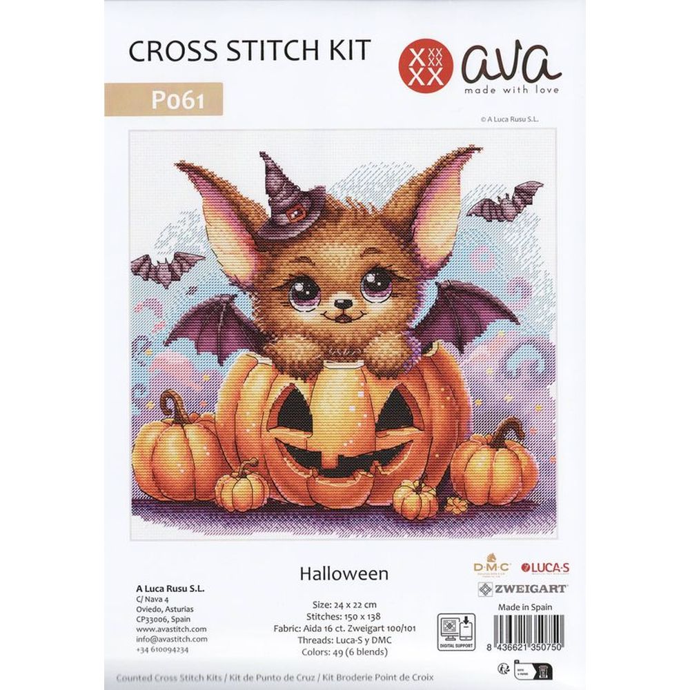Ava P061  kit point croix  Halloween  3