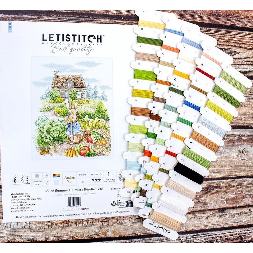 Letistitch 8088  kit point croix  Récolte dété  3