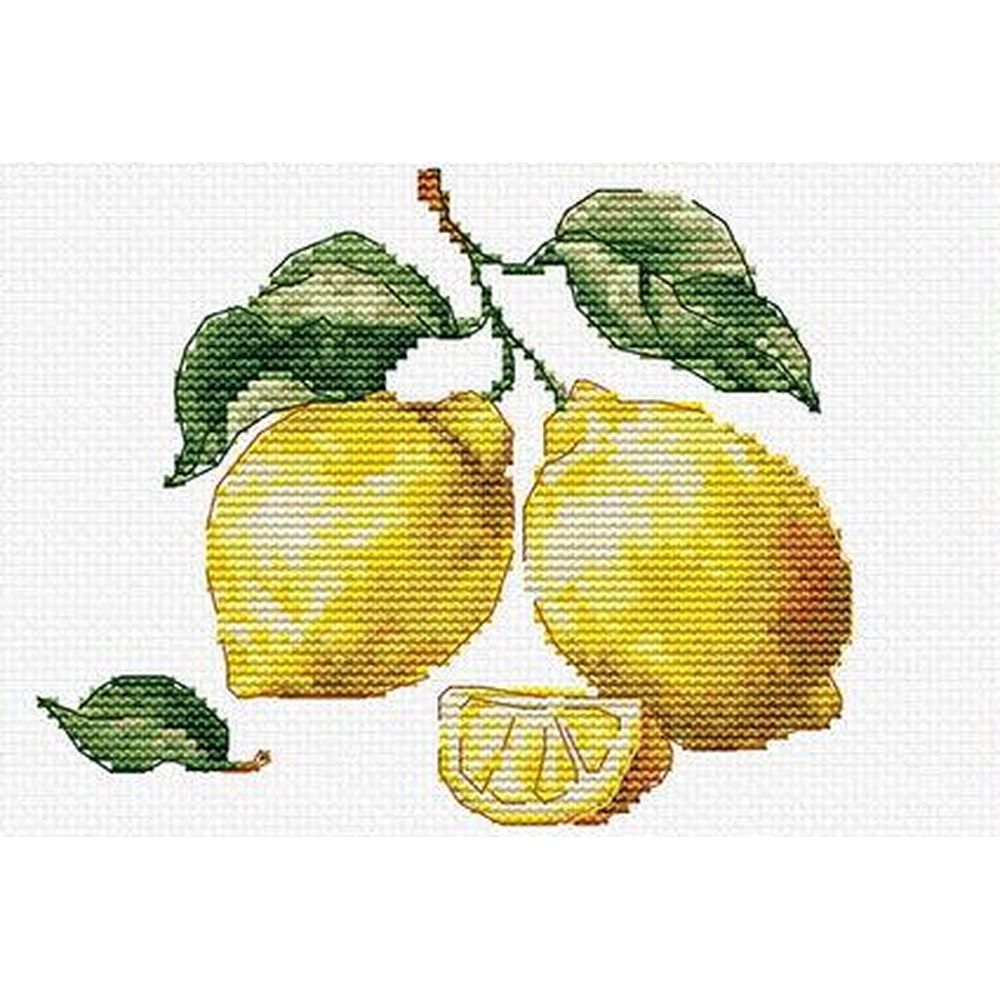 Luca-S B7049  kit point croix  Essence Citron  3
