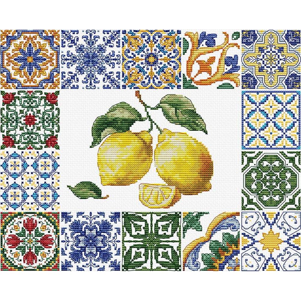 Luca-S B7049  kit point croix  Essence Citron