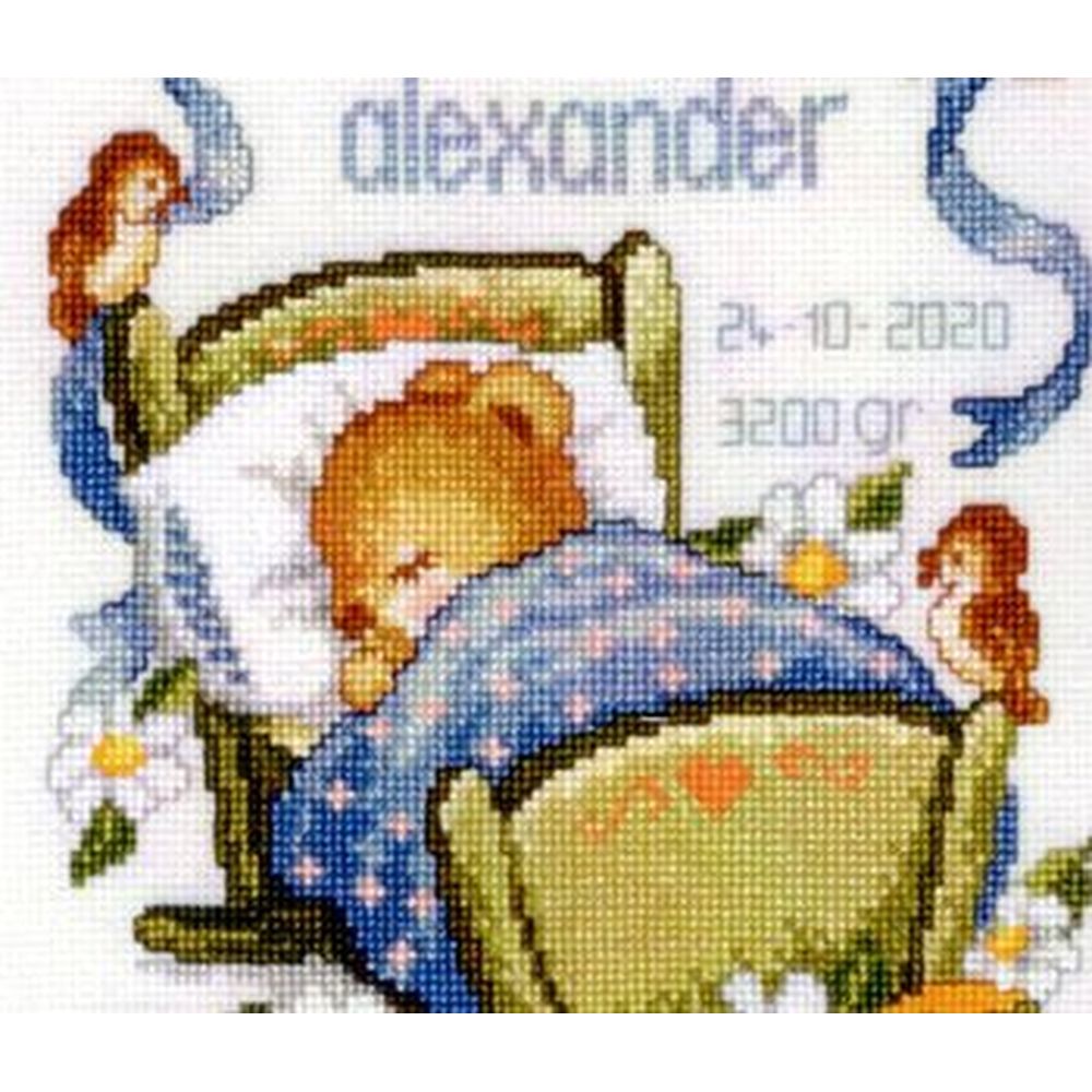 Pako 225288  kit point croix  Tableau de naissance  4