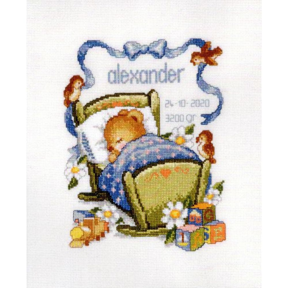 Pako 225288  kit point croix  Tableau de naissance