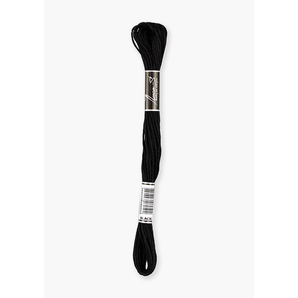 Fils coton mouliné couleur noir  Luca-S  1