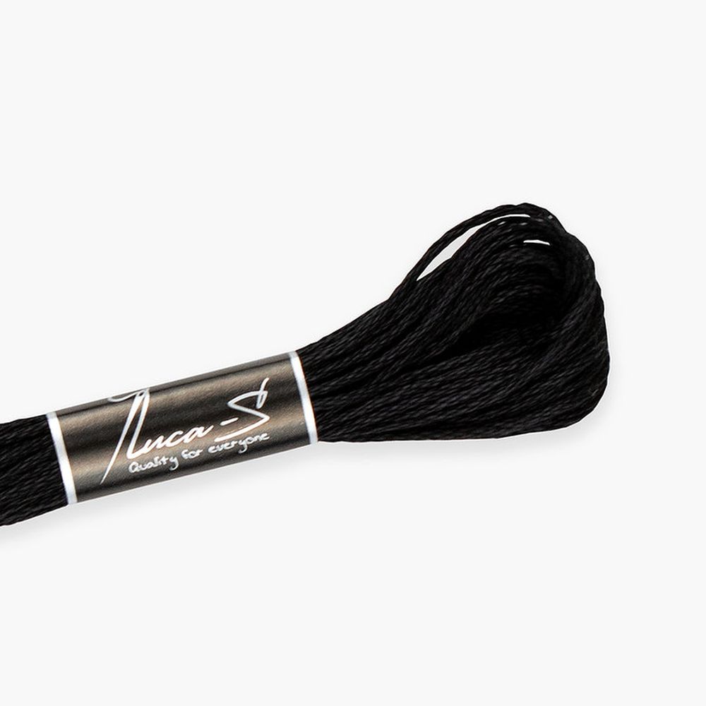 Fils coton mouliné couleur noir  Luca-S