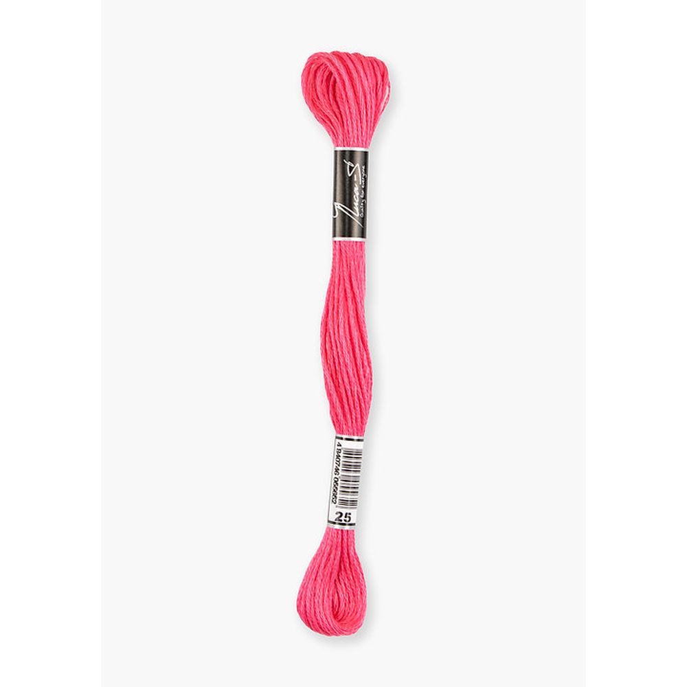 Fil à broder  coton mouliné  couleur 25  Luca-S  1