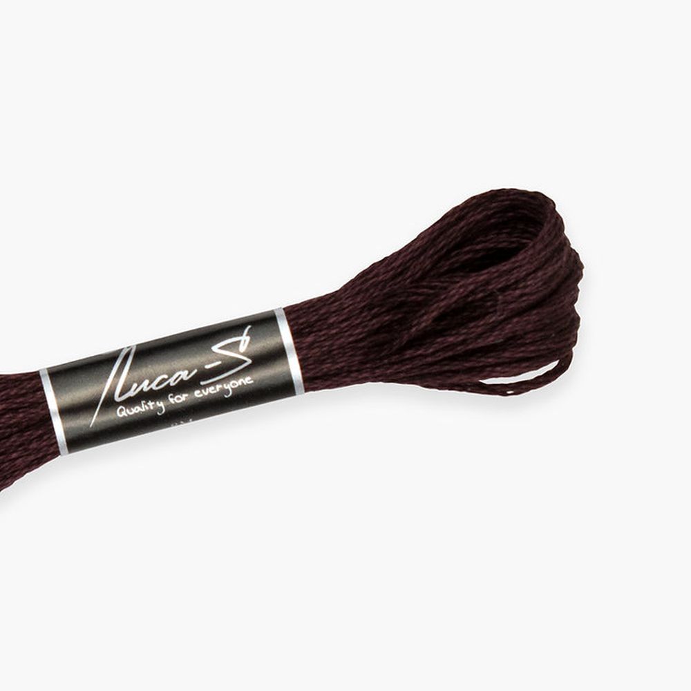 Fil à broder  coton mouliné  couleur 100  Luca-S