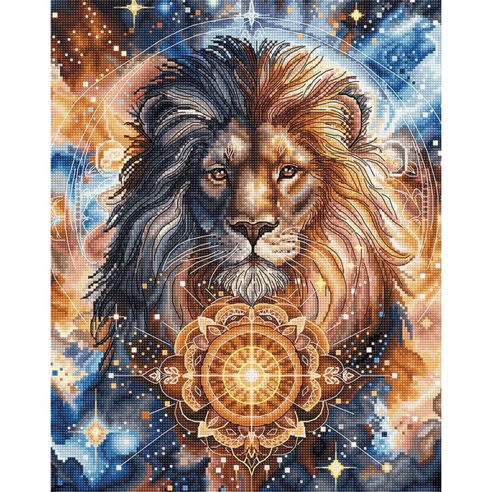 Ava P194  kit point de croix compté  Lion Céleste  3