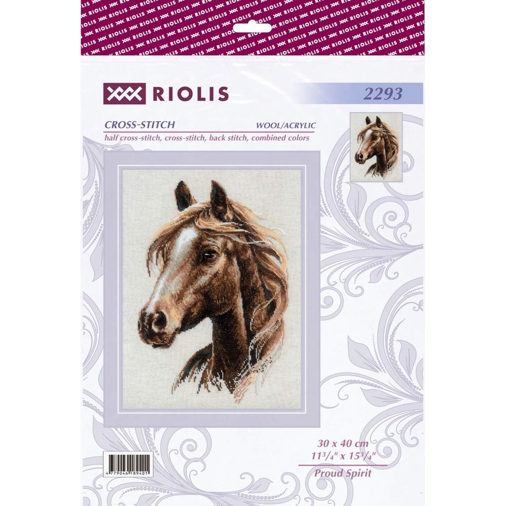 Riolis 2293  kit point croix  Esprit fier  2