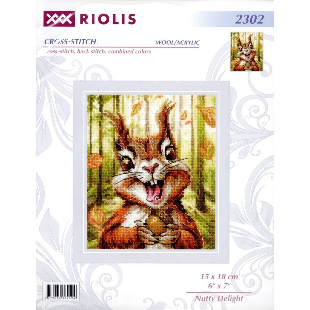 Riolis 2302  kit point de croix  Délices aux noix  4