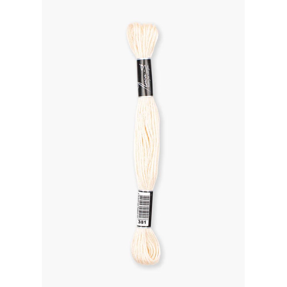 Fil à broder  coton mouliné  couleur 381  Luca-S  1