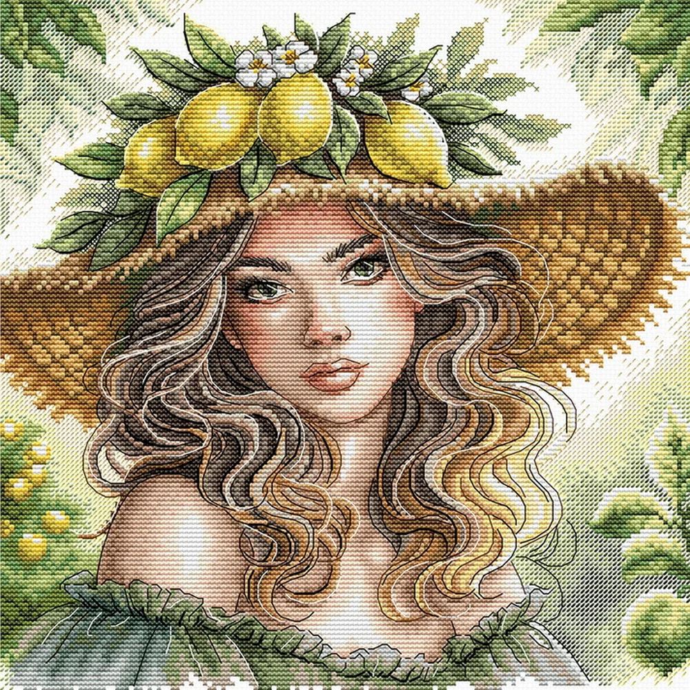 Ava P043  kit point croix  La fille des citrons