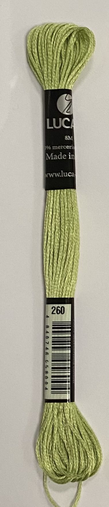 Fil à broder coton mouliné  couleur 260  Luca-S  1