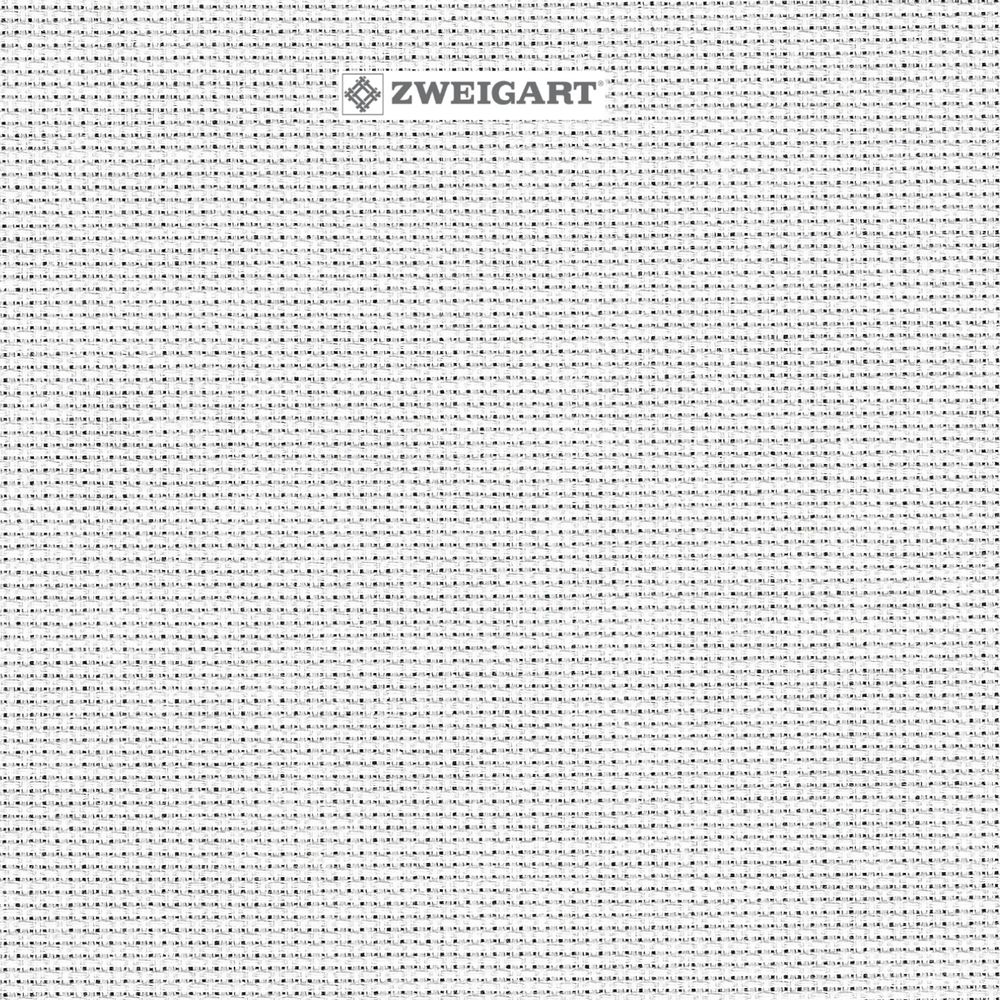 Zweigart Aida 6.4 Pts (16 count) blanche  3251 100  toile à broder