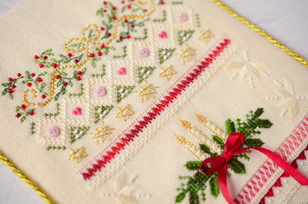 kit point croix  Tela Artis X515  Dentelle de Noël  1