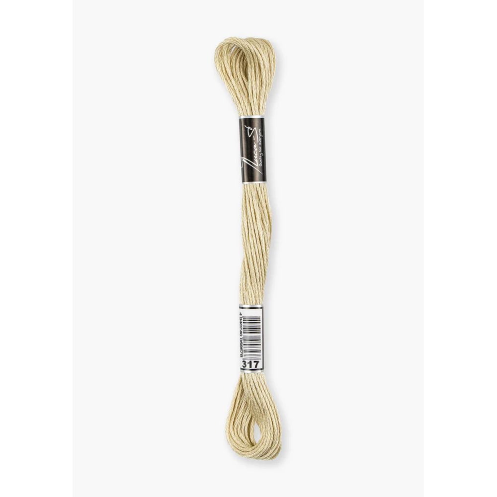 Fil à broder  coton mouliné  couleur 317  Luca-S  1
