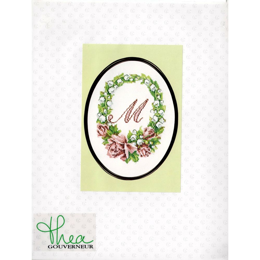 Thea Gouverneur 942  Kit point de croix compté  Monogramme M