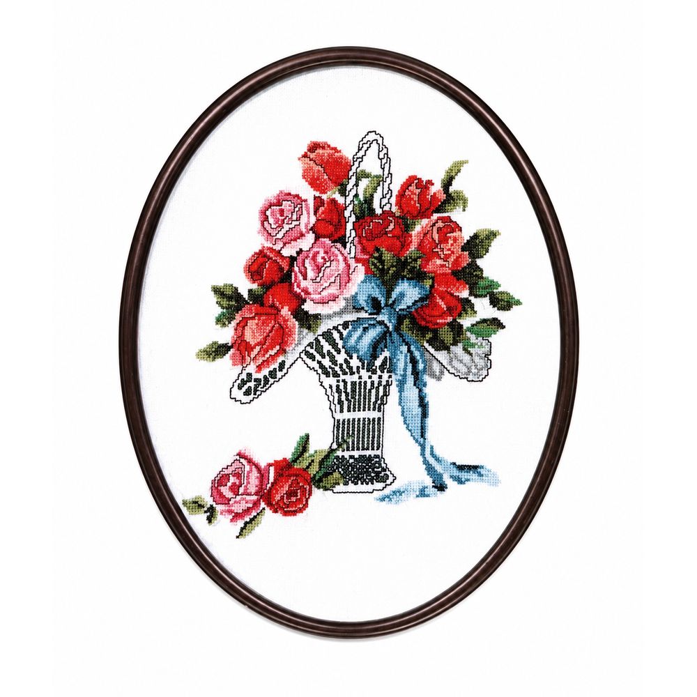 Thea Gouverneur 926  kit point de croix compté  Panier de roses