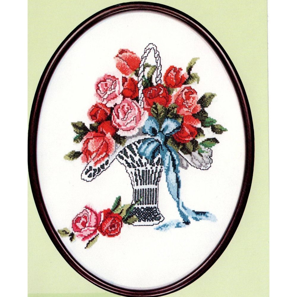 Thea Gouverneur 926  Panier de rose  kit point de croix compté
