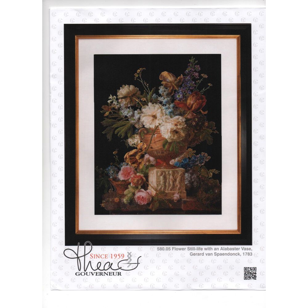 Thea Gouverneur 580-05  Fleurs dans un vase en albâtre  5