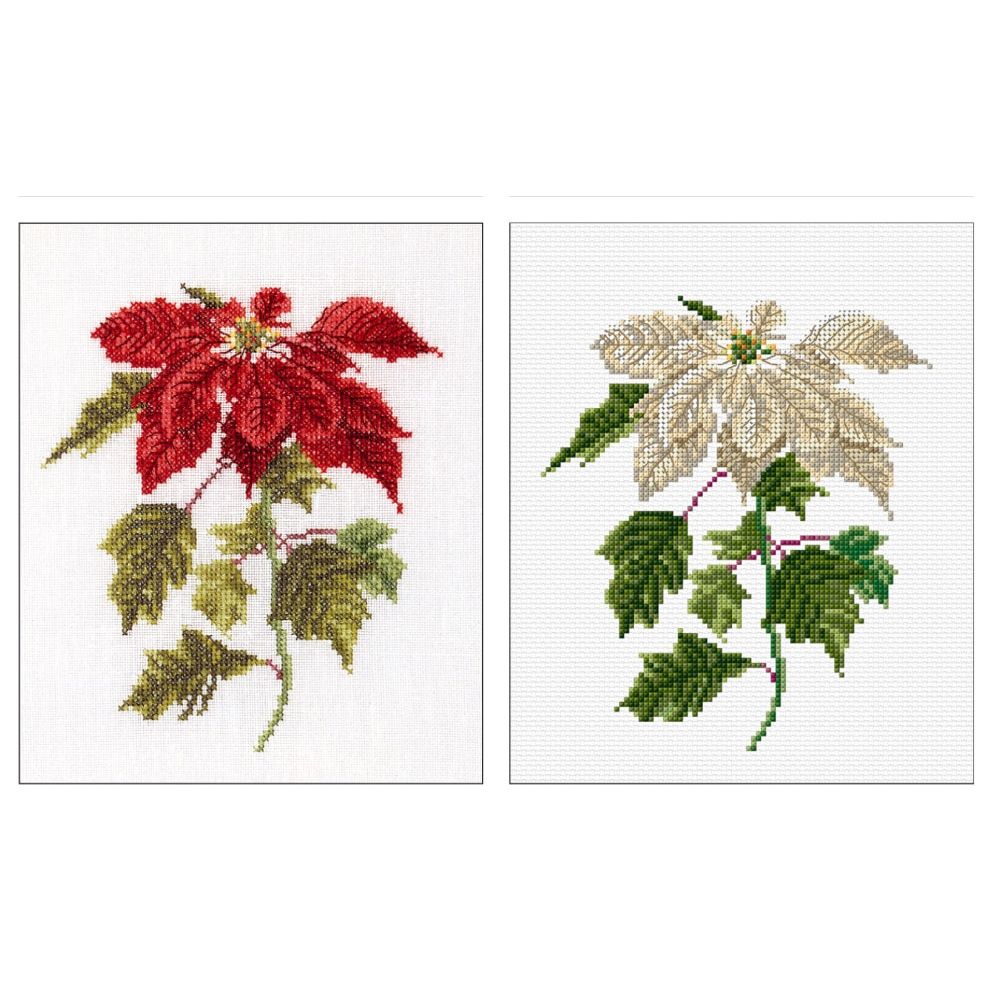 Thea Gouverneur 604  kit point croix  Poinsettia