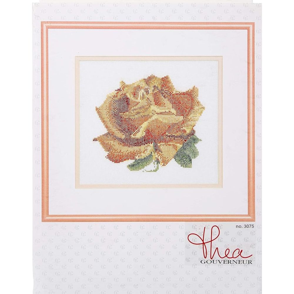 Thea Gouverneur 3075  kit de broderie  Rose