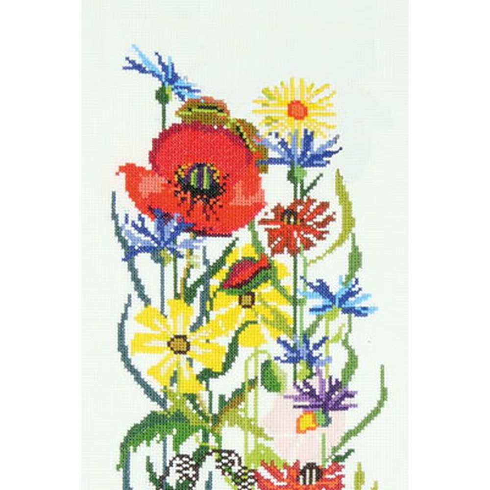 Thea Gouverneur 586  kit point croix compté  Fleurs