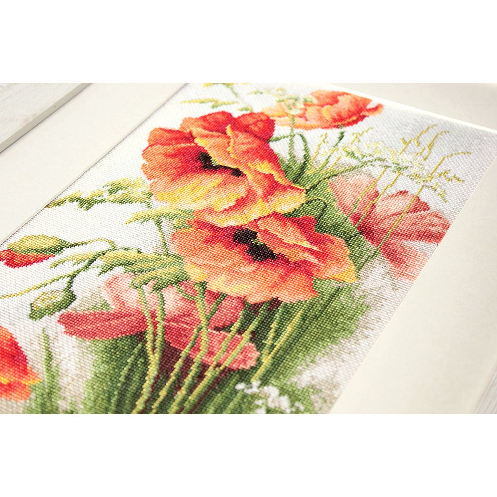 Luca-S B213  kit de broderie  Coquelicots