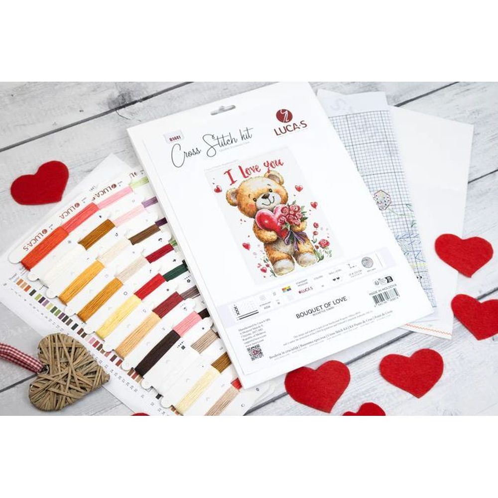 Luca-S  B1441  kit point croix  Bouquet damour  2