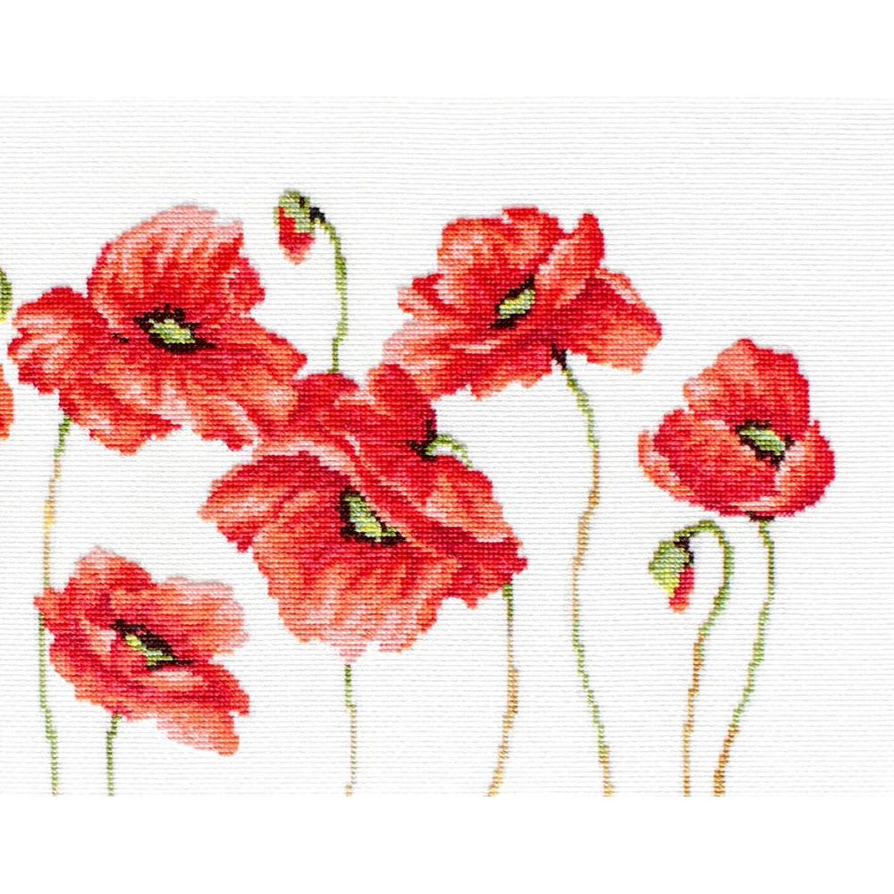 Luca-S B2223  kit de broderie Coquelicots
