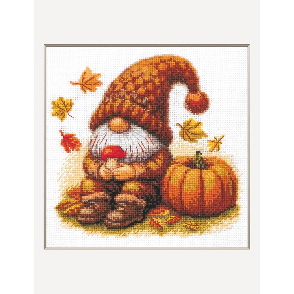 Aine A1044  Kit point de croix compté  Harvest Gnome
