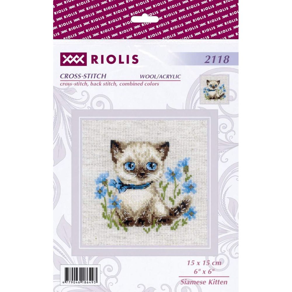 Riolis 2118  Contenu du kit  Chaton siamois